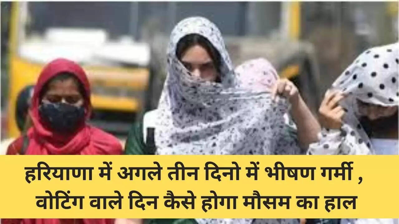 Haryana Weather: हरियाणा में अगले तीन दिनो में भीषण गर्मी की चेतावनी , वोटिंग वाले दिन कैसे होगा मौसम का हाल