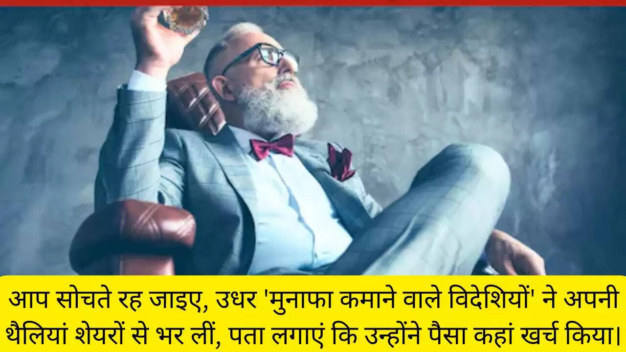 आप सोचते रह जाइए, उधर 'मुनाफा कमाने वाले विदेशियों' ने अपनी थैलियां शेयरों से भर लीं, पता लगाएं कि उन्होंने पैसा कहां खर्च किया।