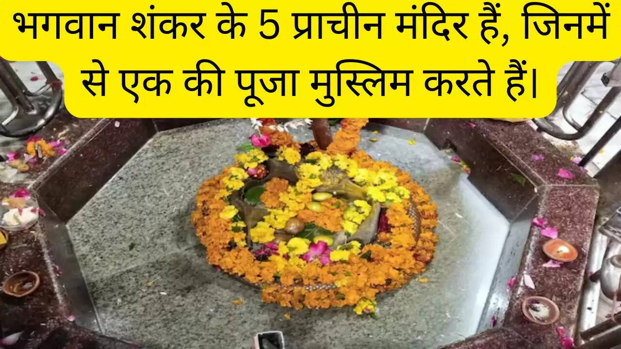 भगवान शंकर के 5 प्राचीन मंदिर हैं, जिनमें से एक की पूजा मुस्लिम करते हैं।